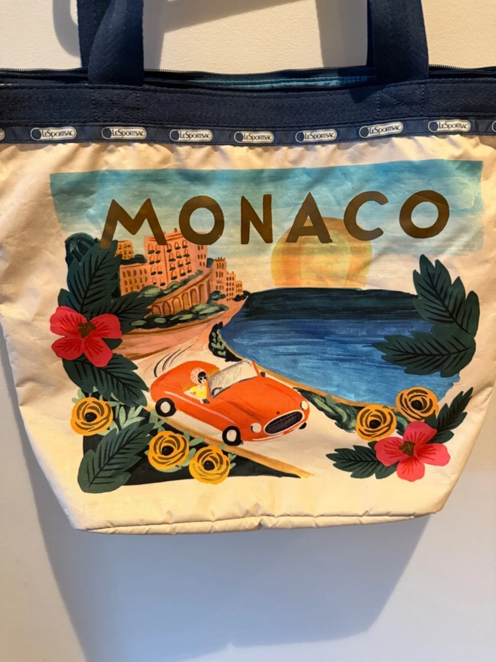 LeSportSac X Rifle Paper Co Monaco Hailey Tote Bag O/S - Picture 3 of 7